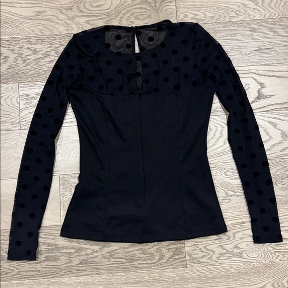 Guess Black Polka Dot Women's Top - Small - Picture 10 of 11